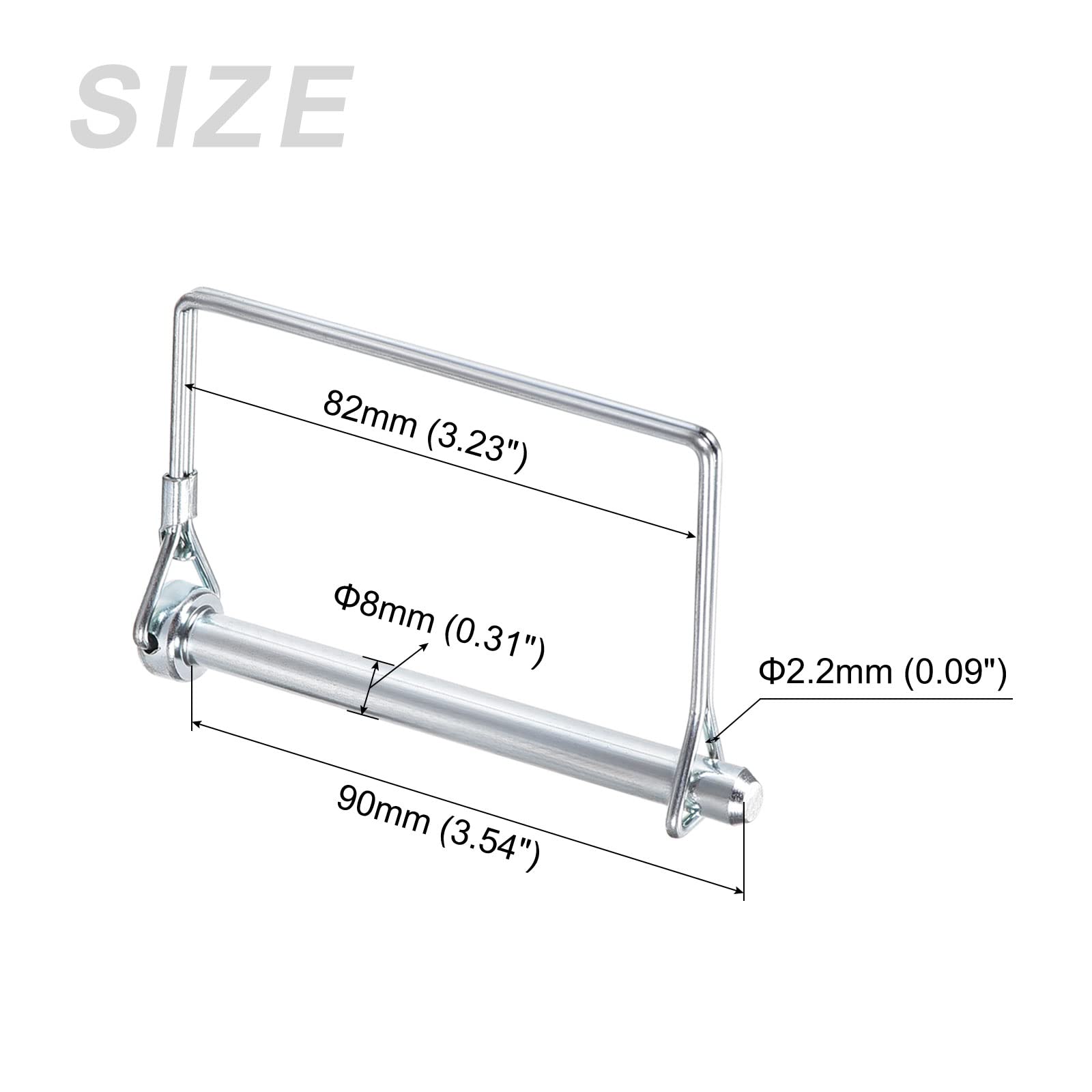 METALLIXITY Square Safety Coupler Pin (5/16